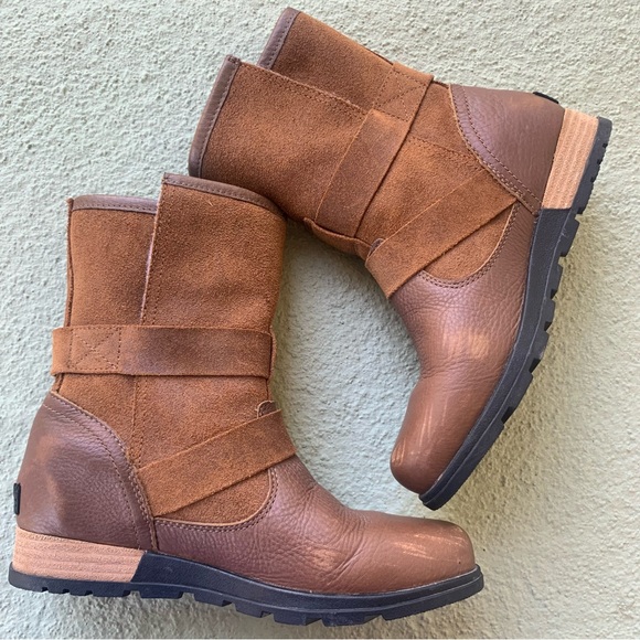 Sorel Brown Major Moto Boots Size 7 - Picture 5 of 15